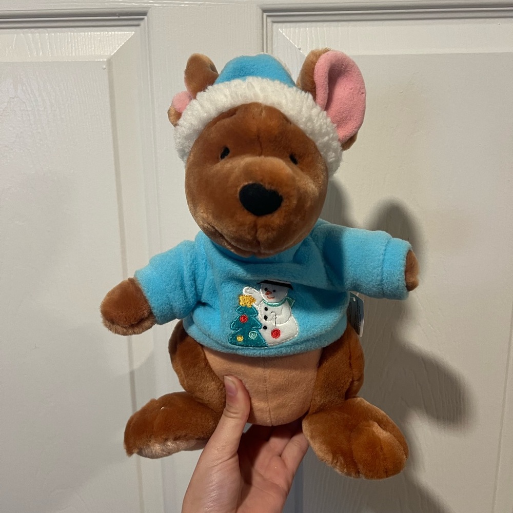 Roo Snowman Plush Disney Store Exclusive Winnie the Pooh 2000s NWT